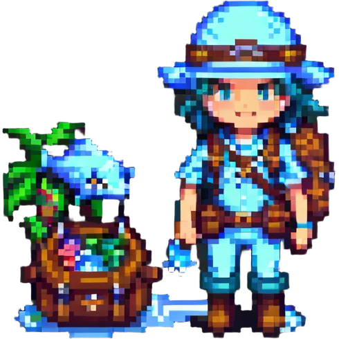 water-type adventurer with aquatic accessories emoji