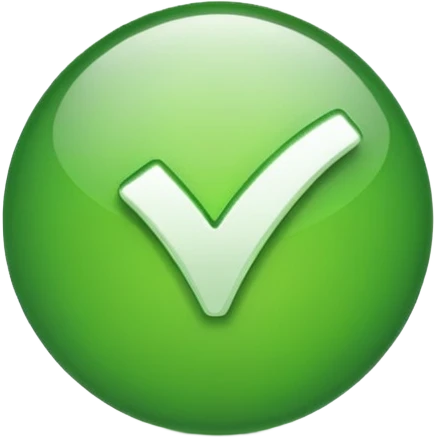 verified checkmark emoji, simple and clear emoji