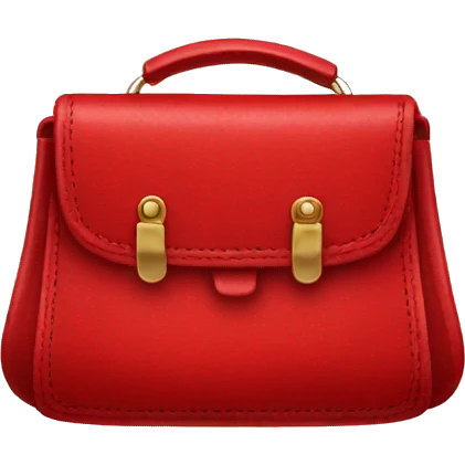 Red leather purse emoji