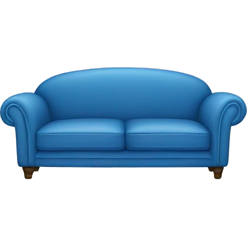 Blue couch emoji