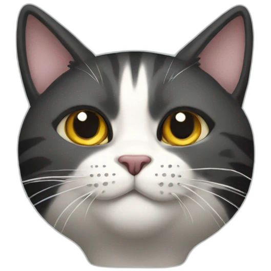 Pucking cat emoji