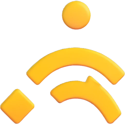 WiFi symbol, 3D emoji style emoji