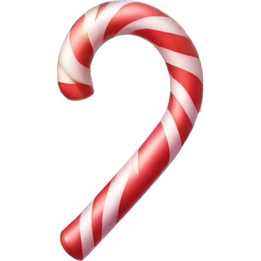 candy cane on tree  emoji