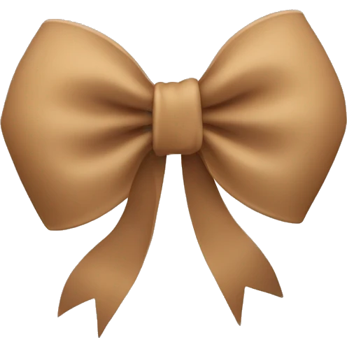 Light Brown bow  emoji