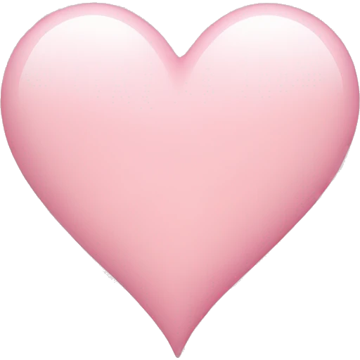 Light pink heart  emoji