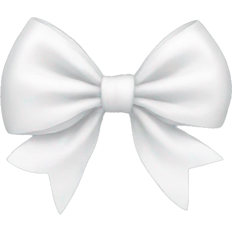 white bow emoji