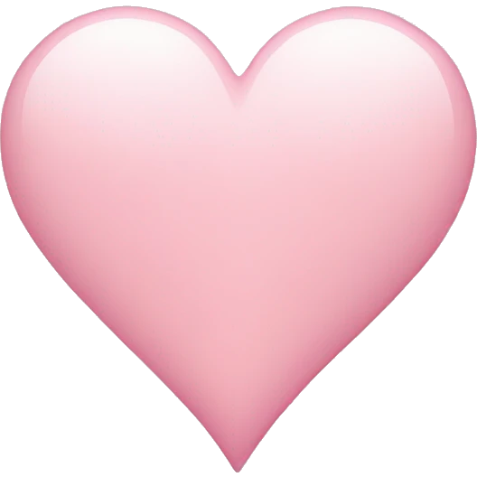 Light pink heart emoji