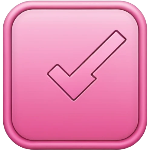 pink done checkbox emoji