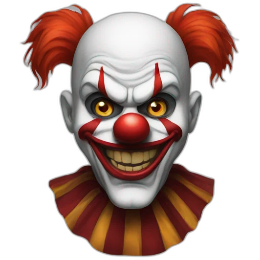 Mean clown emoji