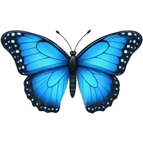 Blue butterfly  emoji