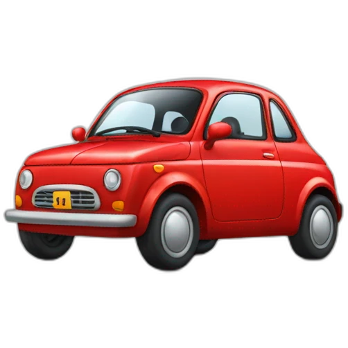 Red compact car emoji
