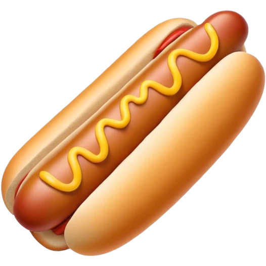 mascot in the shape of a hot dog emoji