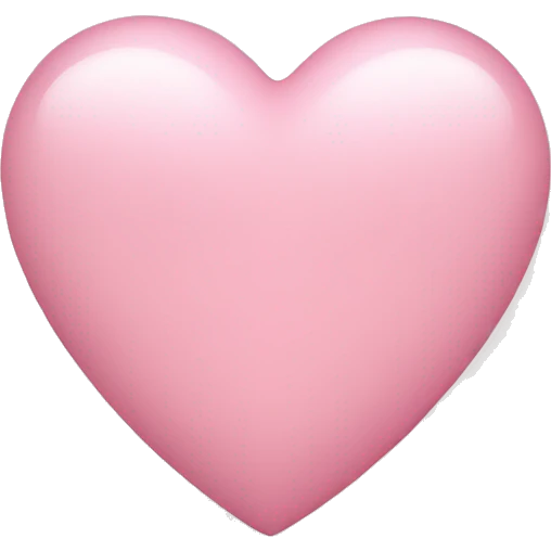 Light pink heart emoji