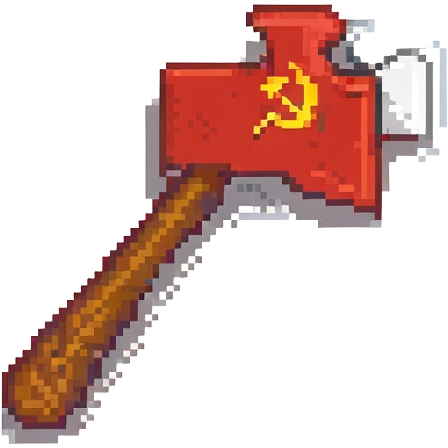 Soviet Union flag with a hammer and sickle emoji