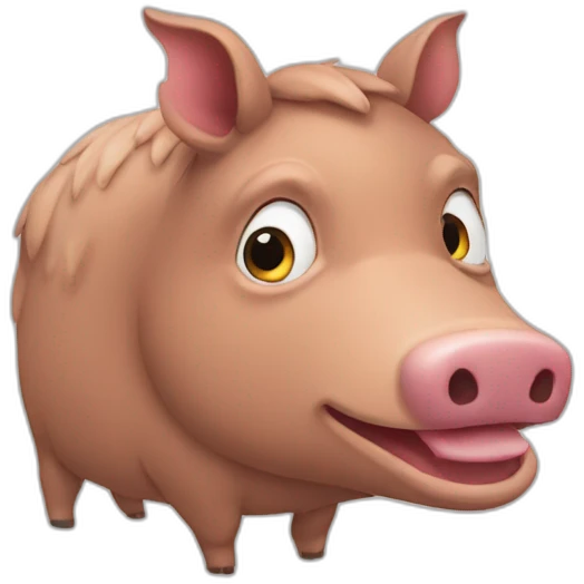 Cerdo salvaje emoji