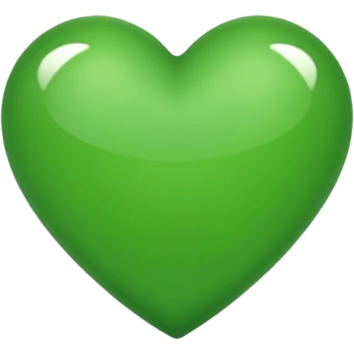 green heart classic emoji style emoji