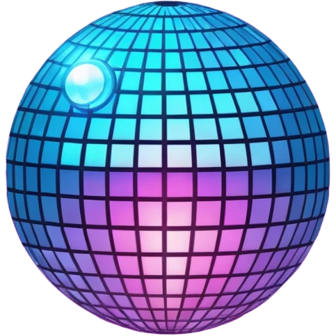 glowing disco ball emoji