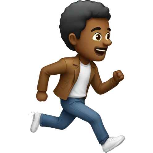someone man ran to he's future emoji