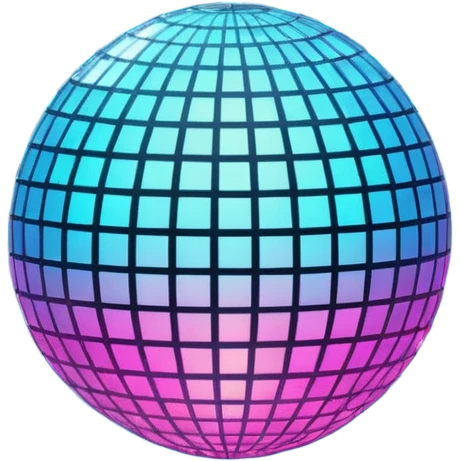 glowing disco ball emoji