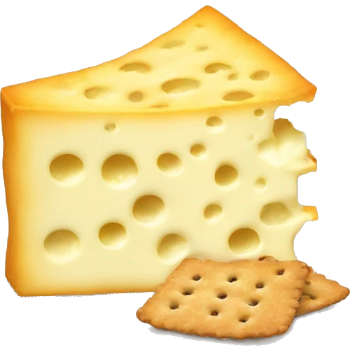 Cheese cream and crackers emoji