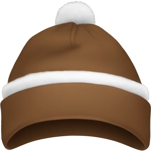 brown winter hat no person emoji