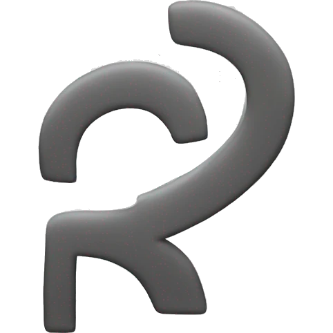 letter R with hands emoji