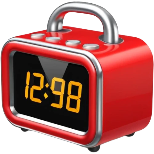  despertador rojo emoji