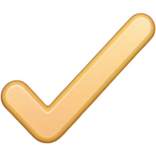 Pastel Checkmark emoji