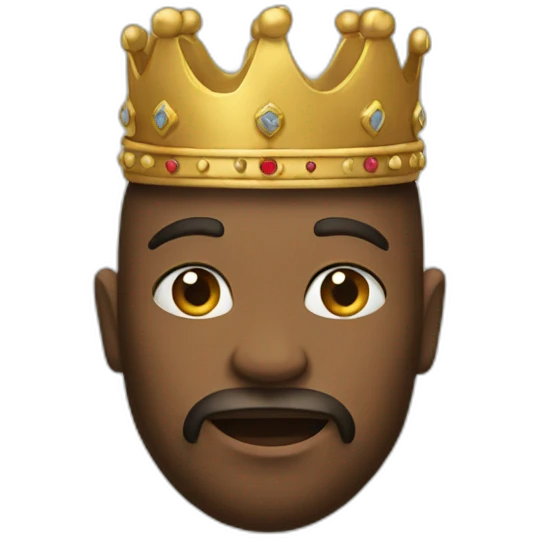 kingkon with crown emoji