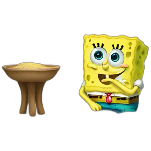 spongebob praying emoji