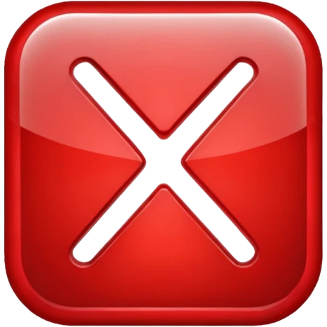 x button emoji