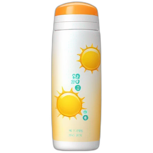 Sunscreen bottle emoji