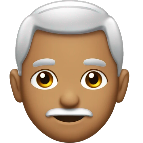 chico moreno y cacheton con anteojos negros y piercings en las orejas emoji