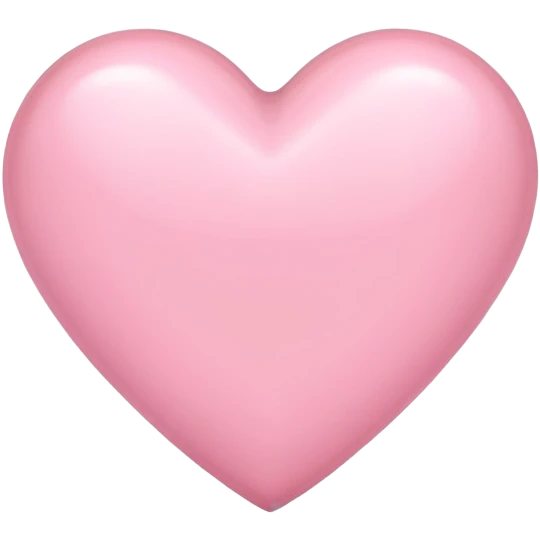 Light pink heart emoji