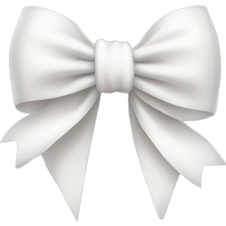 white bow emoji