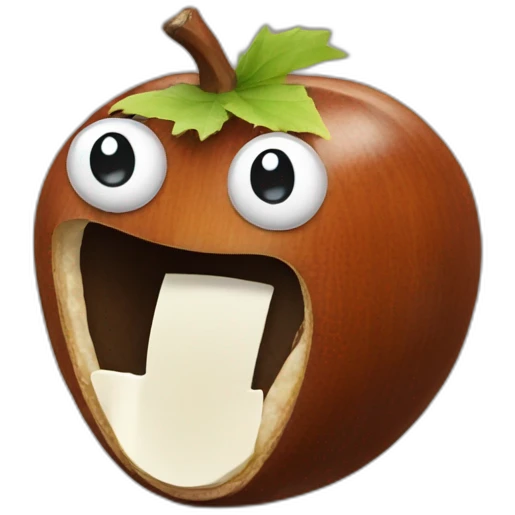 chestnut lisening to music emoji