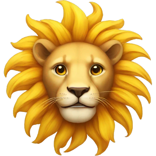 Sun lion emoji