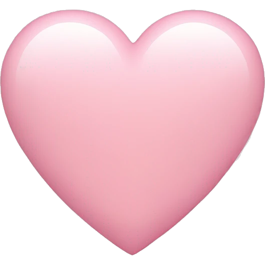 Light pink heart emoji