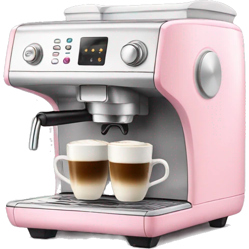 Light pink coffee machine emoji