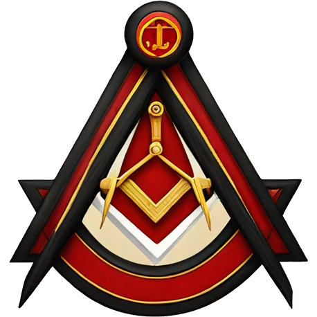 red and black holy royal arch freemason log emoji