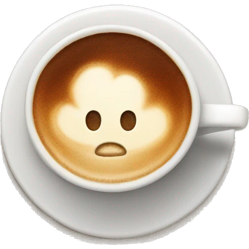 Hot cappuccino  emoji