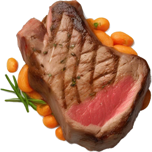 steak in the plate top view emoji