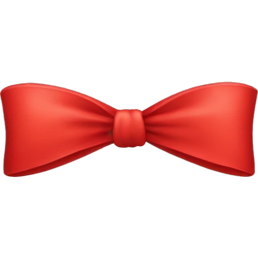 Red bow emoji