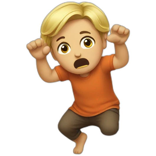 Throwing a tantrum emoji