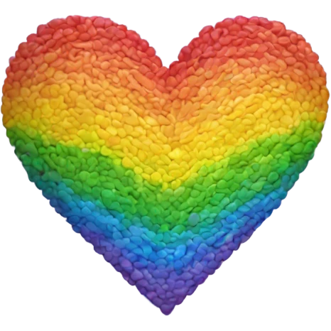 Rainbow heart emoji