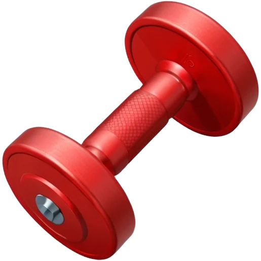 one red dumbbell emoji
