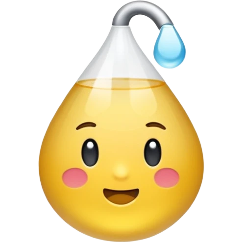 helle leicht gelbliche flüssigkeit fliesst in ein urinalkondom, kein smiley emoji