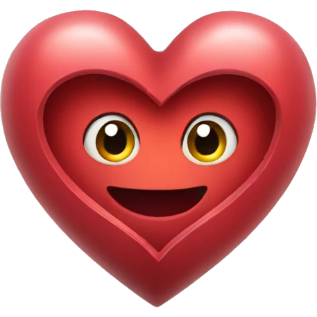 Heart with A inside emoji