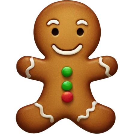 gingerbread man emoji