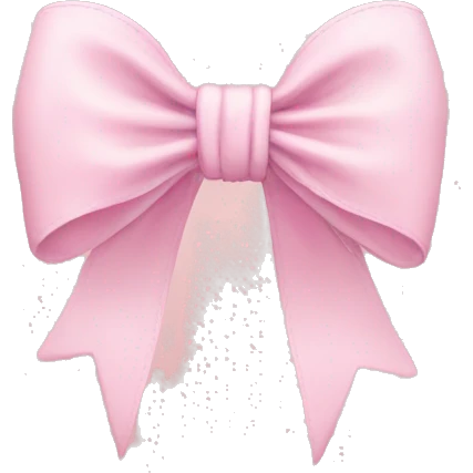 bow in baby pink  emoji